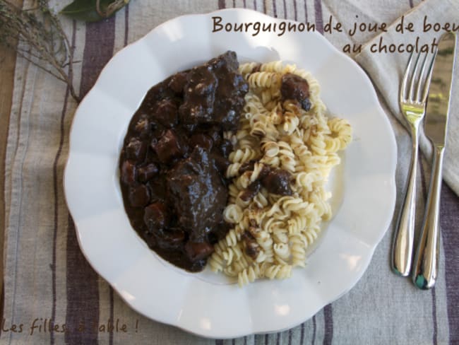 Bourguignon de joue de boeuf au chocolat