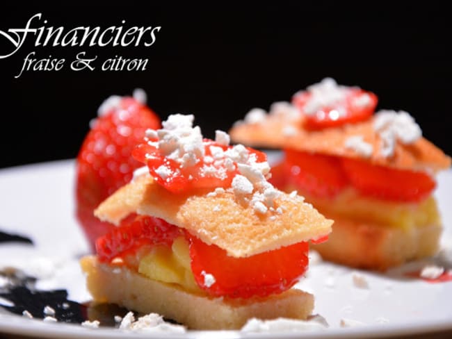 Financiers fraise et citron