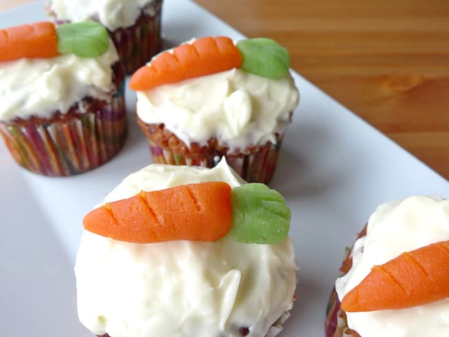 Carrot cupcakes de Pâques (en images)
