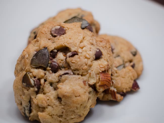 Cookies au chocolat, aux noisettes