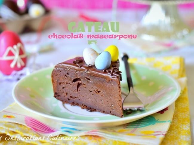 Gâteau chocolat mascarpone, Gateau de Paques