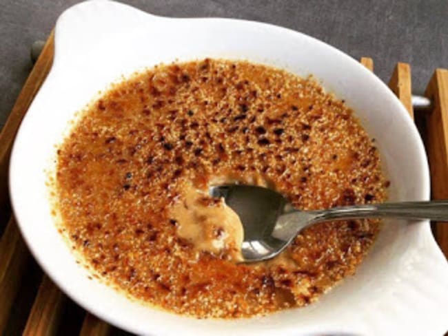 Crème brûlée au praliné de Pascal Caffet