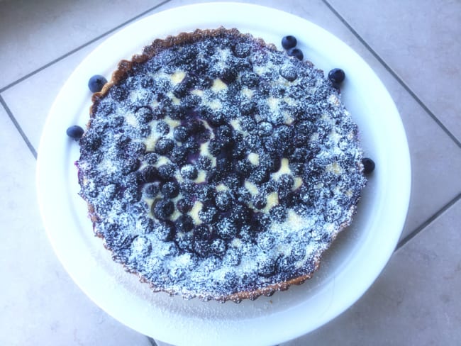 Tarte légère aux myrtilles