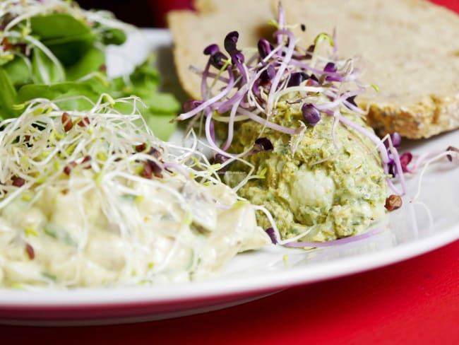 Fougères en mayonnaise au pesto d’orties