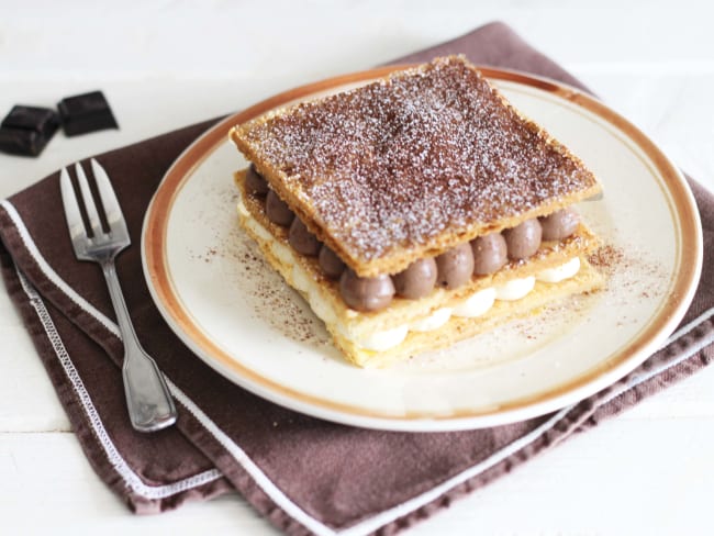 Mille feuilles chocolat vanille