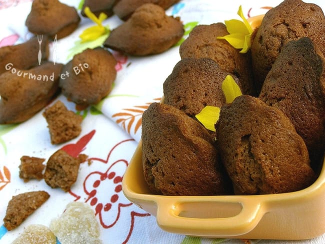 Madeleines chocolat, gingembre et poivre blanc