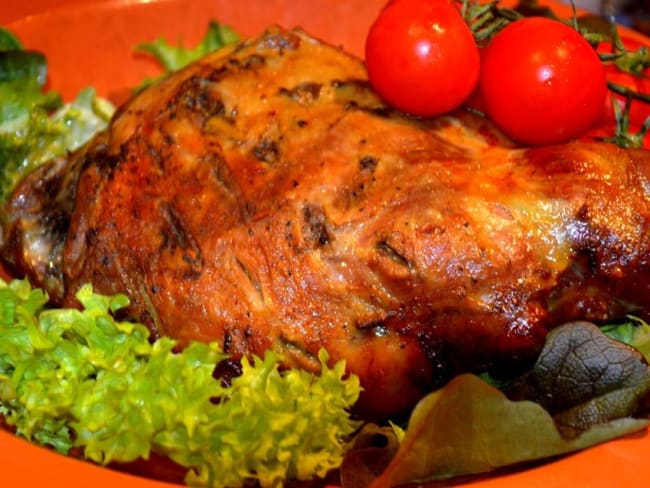 Gigot d'agneau rôti façon méchoui