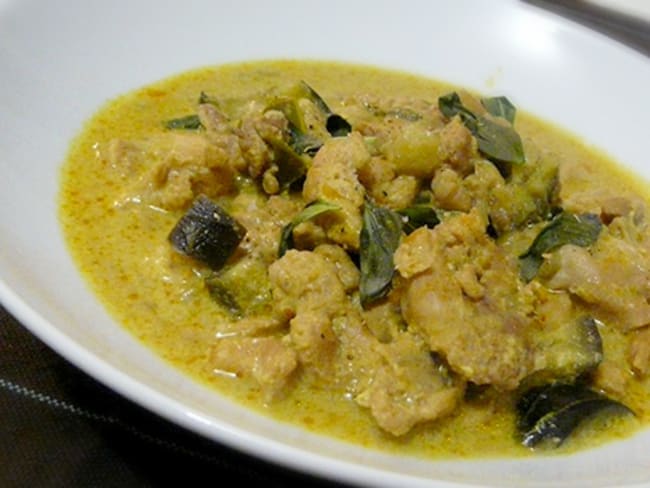 Curry de poulet thaï