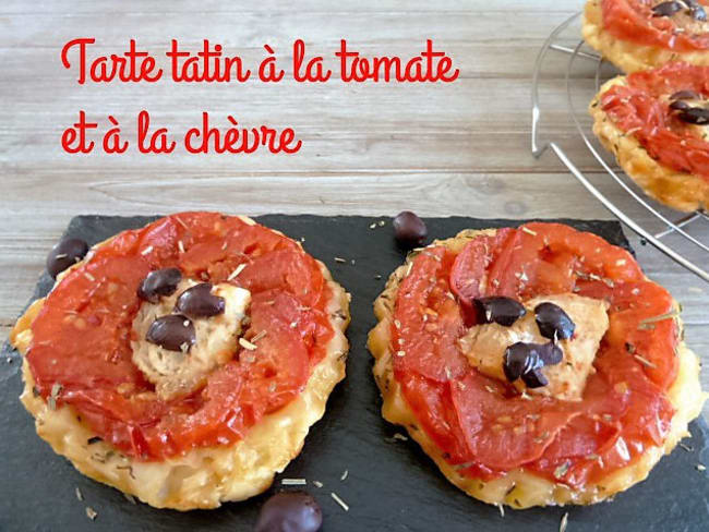 Tarte tatin aux tomates et au fromage de chèvre