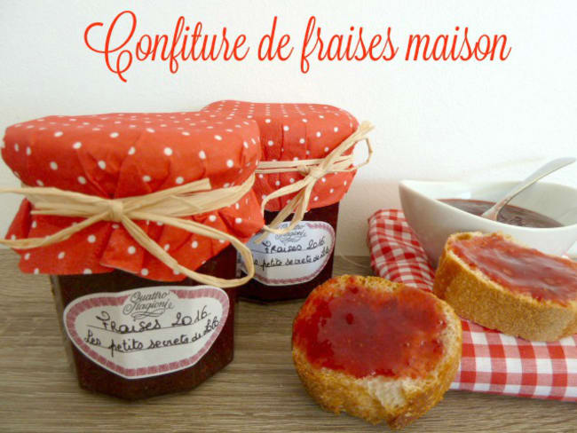 Confiture de fraises maison