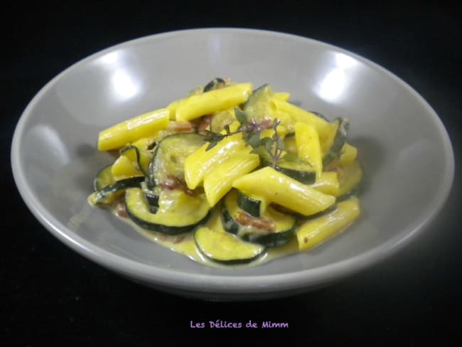 Penne et courgettes alla carbonara de Jamie Oliver