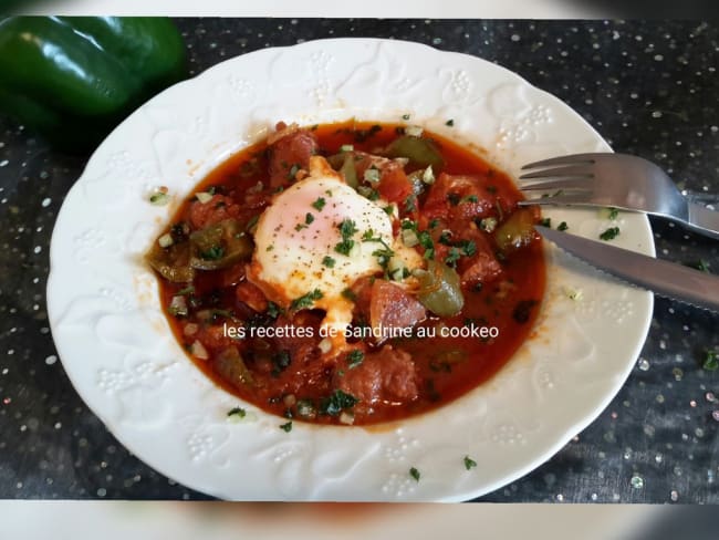 Chakchouka aux merguez au cookeo