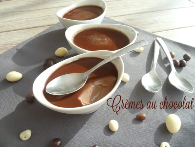 Mes petites crèmes au chocolat 