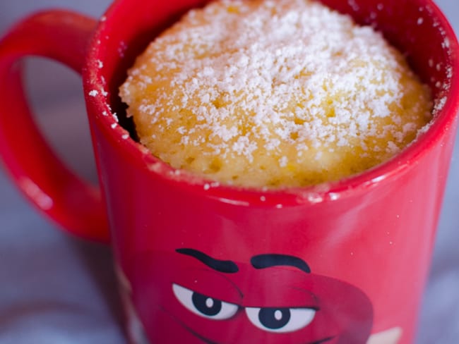 Mug cake à la vanille