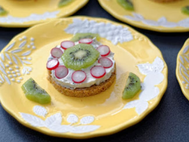 Petits cheese-cakes aux kiwis