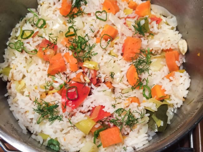 Pulao aux légumes