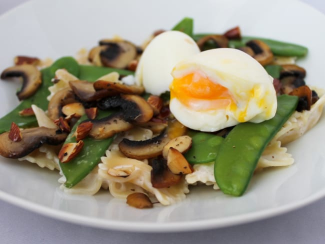 Farfalle et pois gourmands