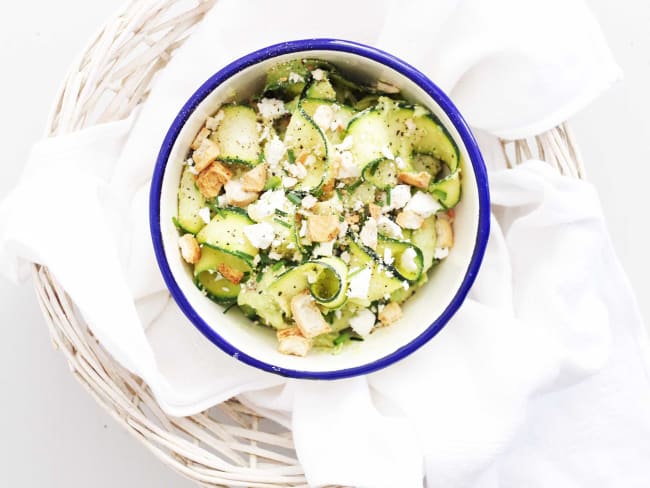 Tagliatelles de courgettes à la feta