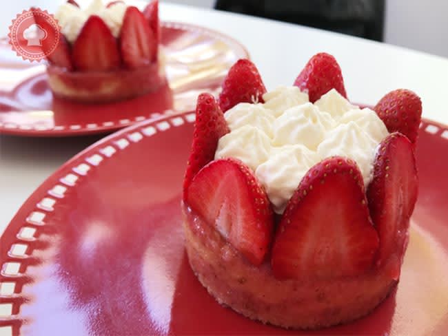 Tiramisu aux fraises (avec génoise)