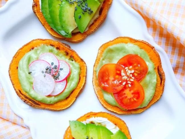 Toasts de patate douce les tartines healthy