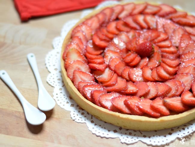 Tarte aux fraises et framboises