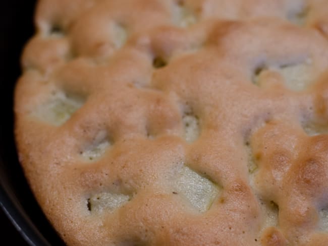 Gâteau à la rhubarbe et aux amandes