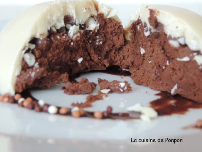 Demi sphère mousse choco