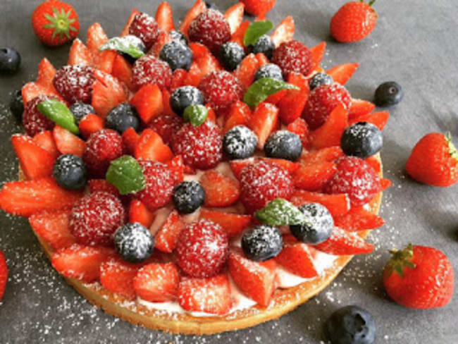 Tarte aux fruits rouges