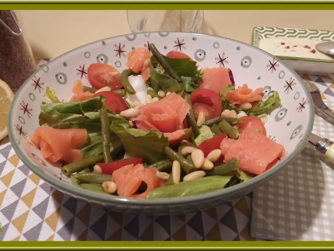 Salade de truite fumée - Oh, la gourmande..