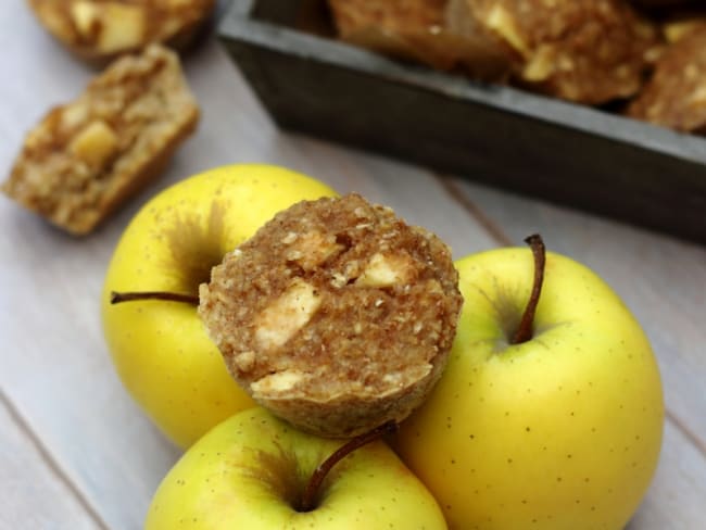 Muffins aux pommes et flocons d'avoine sans sucre ajouté