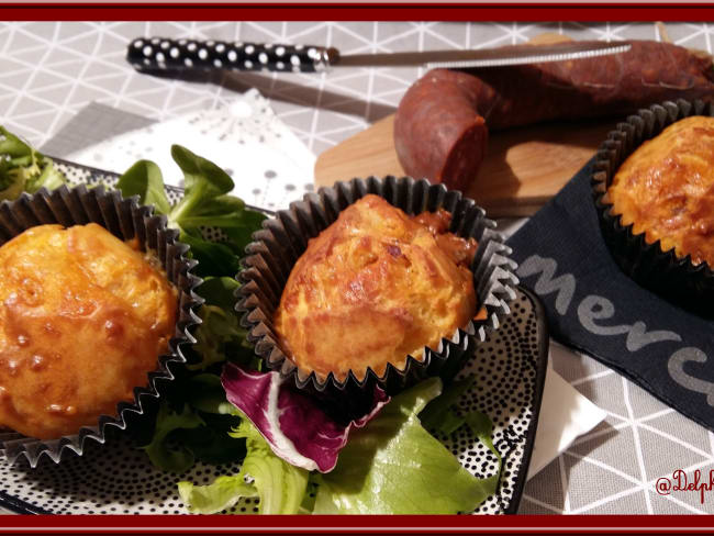 Muffins Chorizo et Comté