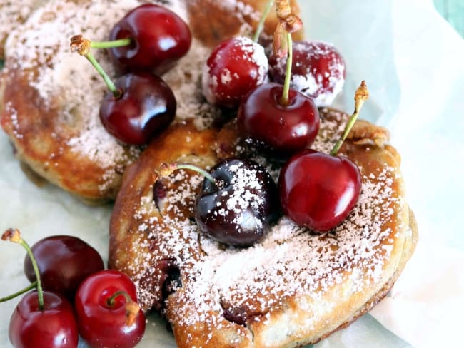 Pancakes aux cerises