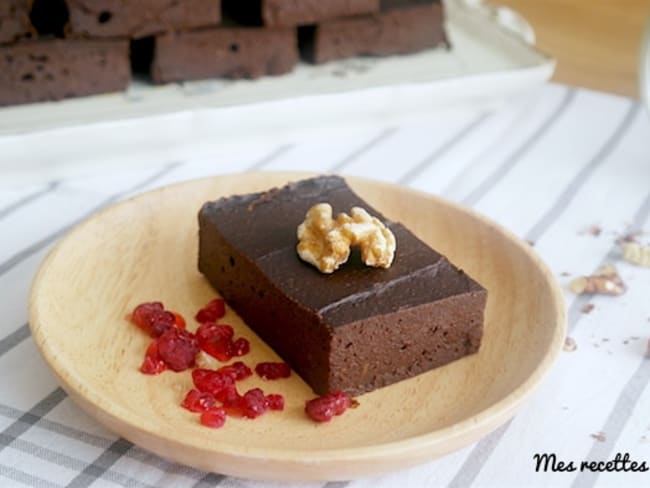 Brownie fondant à la patate douce