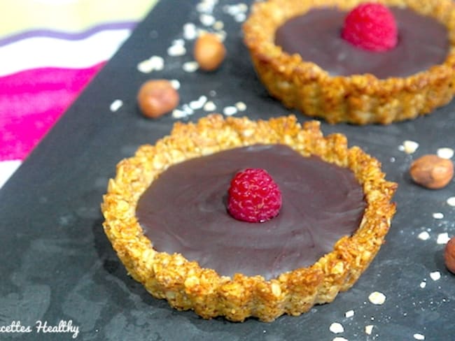 Tarte facile au chocolat et noisette en poudre