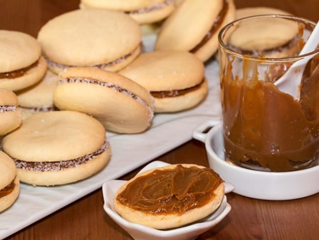 Alfajores, biscuits argentins et confiture de lait