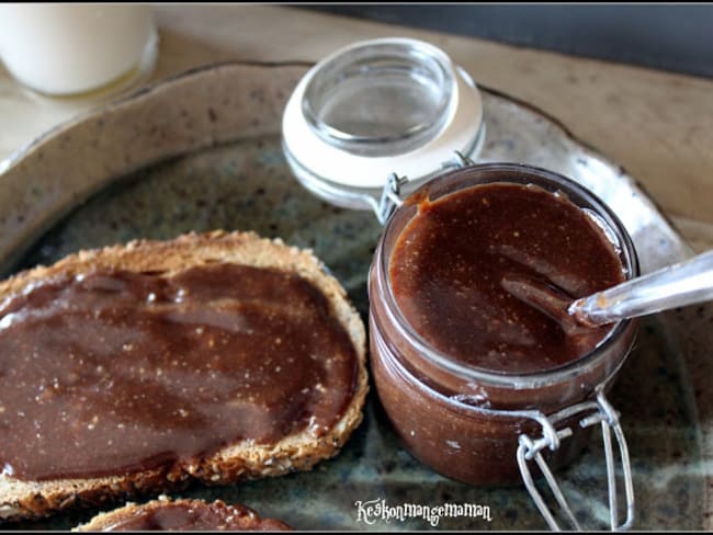 Pâte à tartiner chocolat noisette végétalienne sans huile de palme