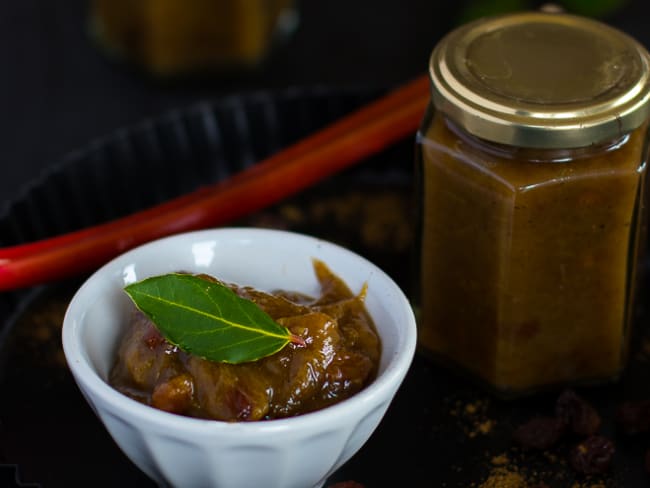 Chutney de rhubarbe