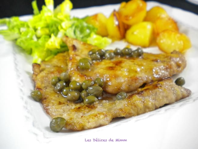 Piccata de veau au citron et câpres