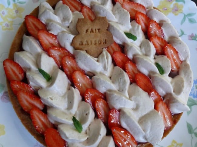 Tarte fraise speculoos