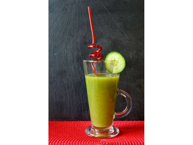 Smoothie vert au concombre