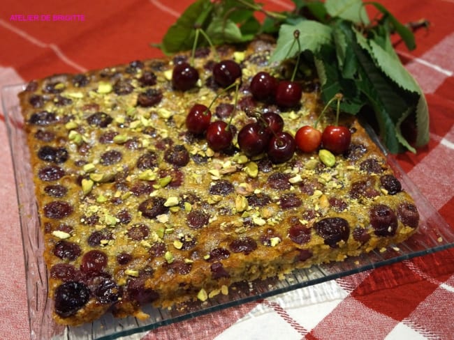 Clafoutis cerises et pistaches d'après Eric Frechon... à ma façon