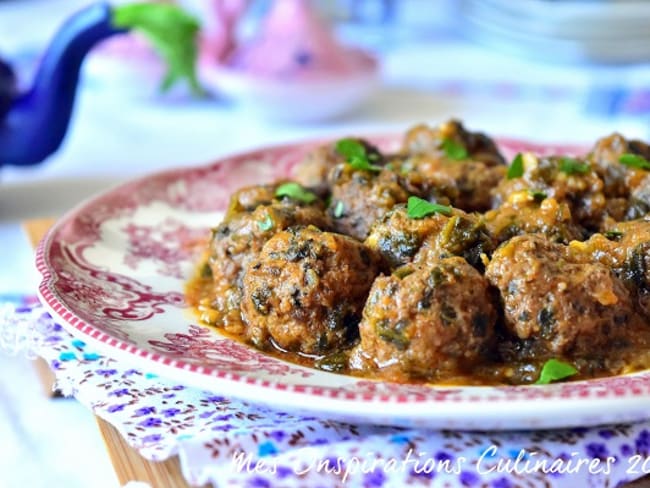 Boulettes aux épinards et viande