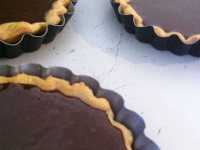 Tarte individuelle choco noir et blanc