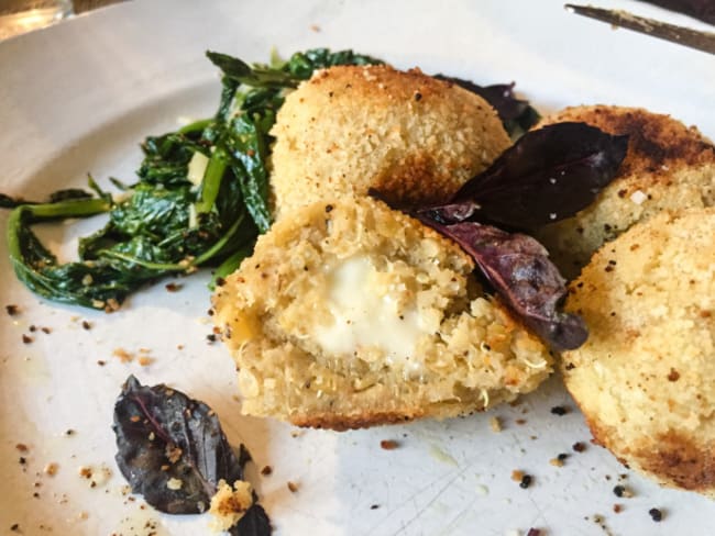 Boulettes de quinoa façon arancini siciliens