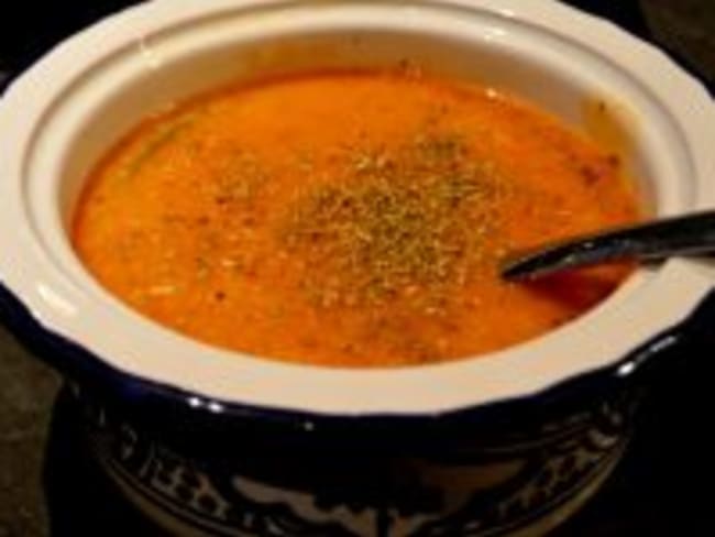 Soupe de semoule d'orge et zaatar