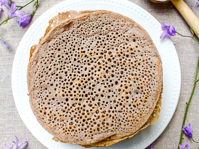 Injera : des galettes éthiopienne à la farine de teff vegan et sans gluten