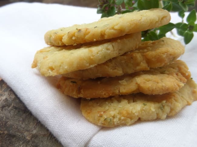 biscuits salés au thym citron et au parmesan