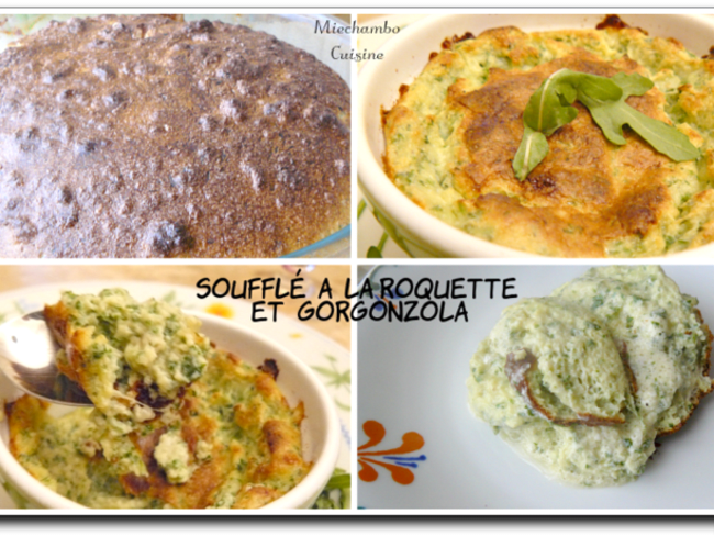 Soufflé à la roquette et au gorgonzola