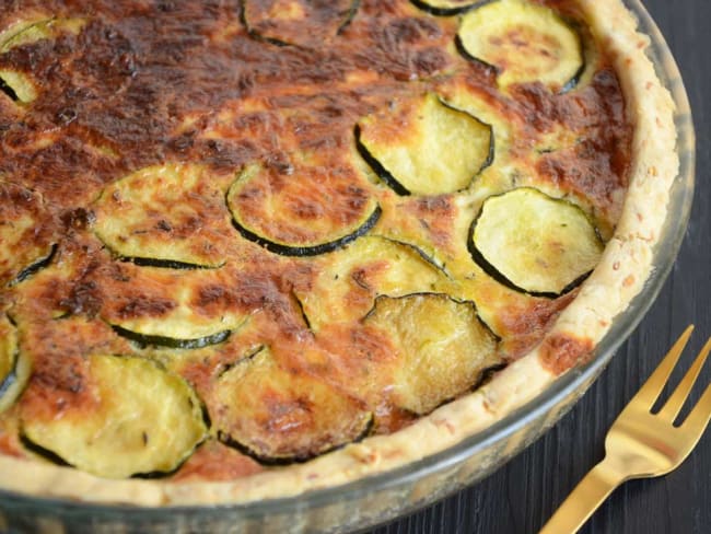 Quiche courgette parmesan