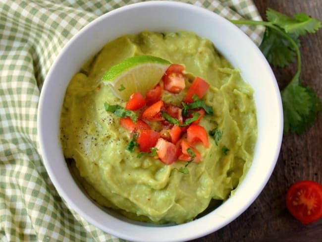 Guacamole allégé au tofu